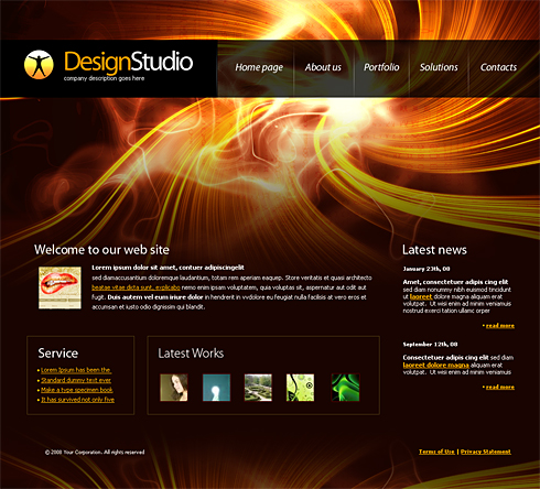 Website Templates Graphic Artists