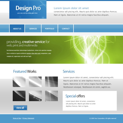 Templates on 5512   Web 2 0 Style   Website Templates   Dreamtemplate