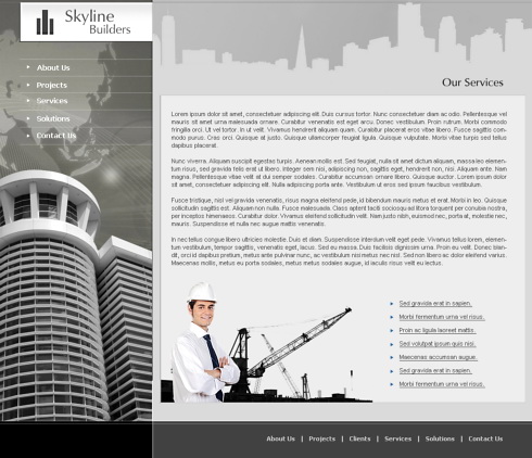 Construction Engineering Website Templates Free