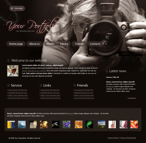 Real Focus Website Template - 4317 - Art & Photography - Website