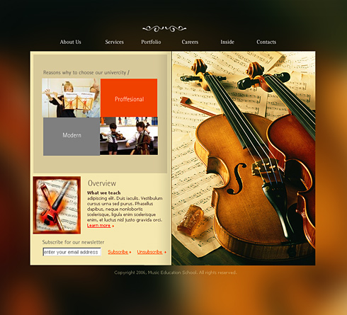 0988 Music Website Templates DreamTemplate