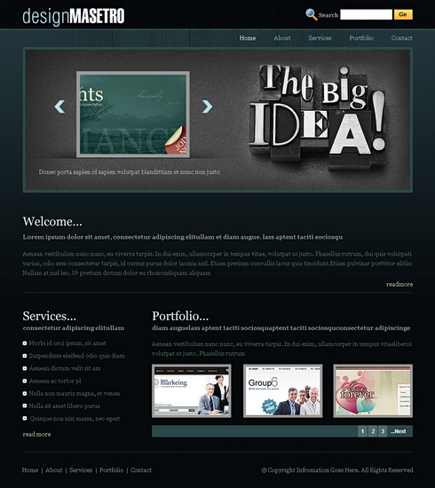 Designers Web Template - 6455 - Creative & Design - Website Templates
