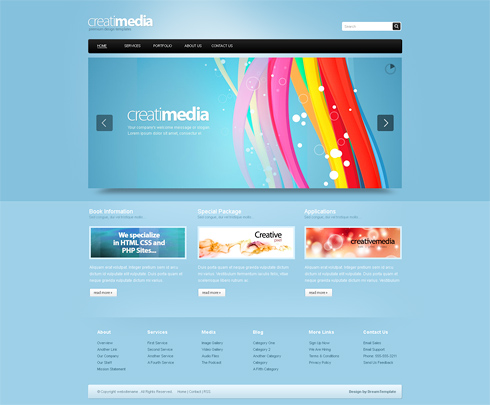 Html page template