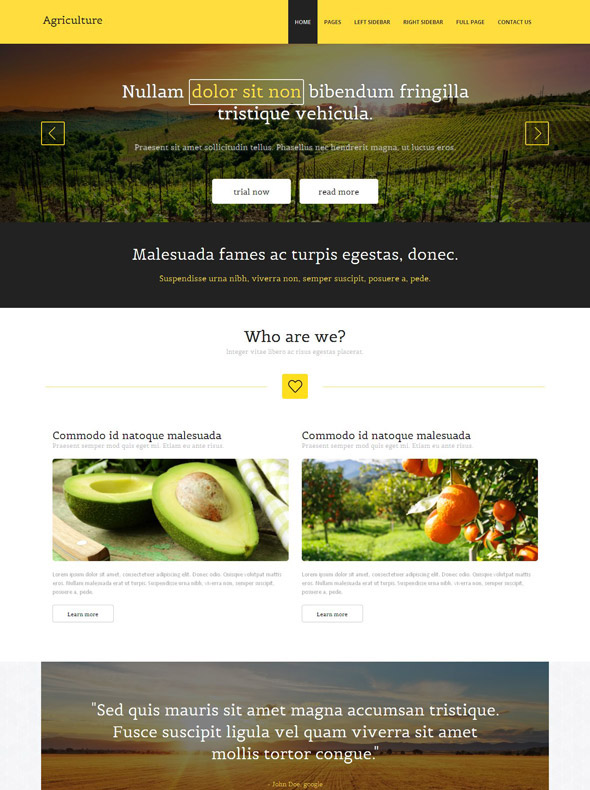 Farming Website Template Agriculture Farming Website Templates 