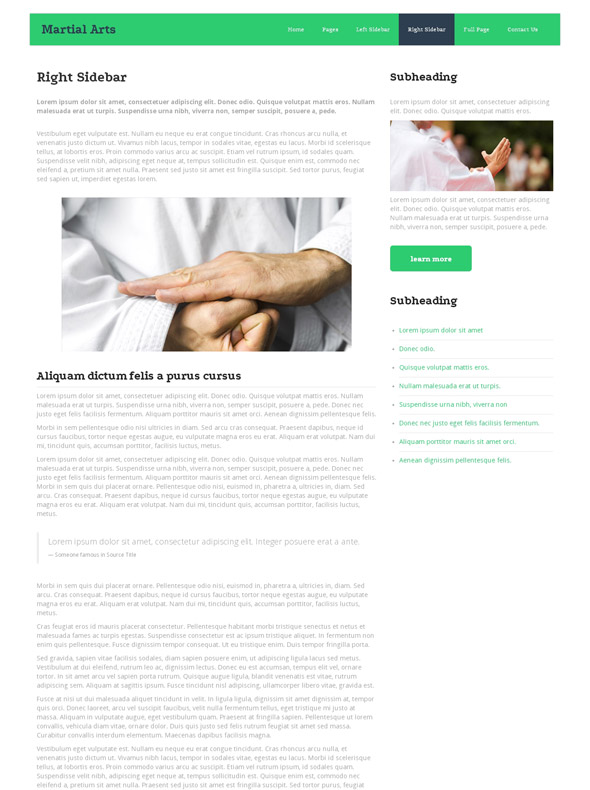 Karate Website Template - Martial Arts - Website Templates - DreamTemplate