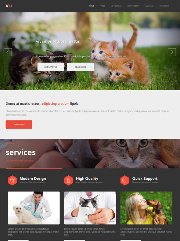Veterinary Website Templates