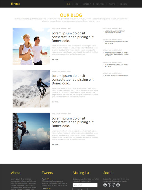Marathon Website Template - Sports & Fitness - Website Templates ...