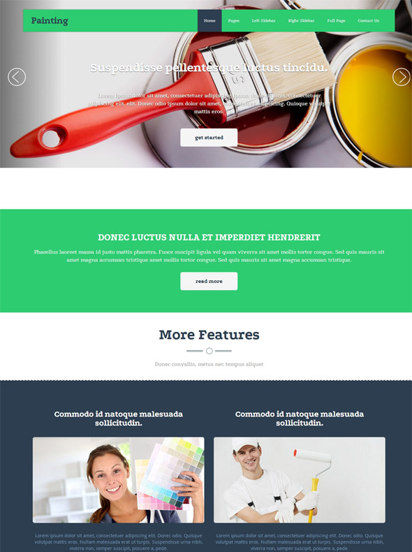 Colour Painting Website Template Painting Art & Photography