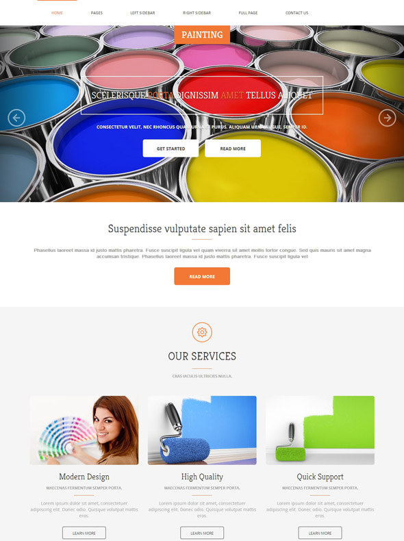Painting Website Templates Free Download Painting Services Website 