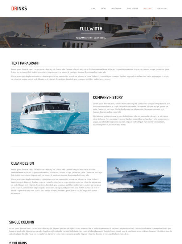Sailing Website Templates