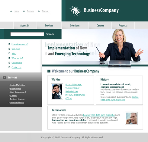 business website