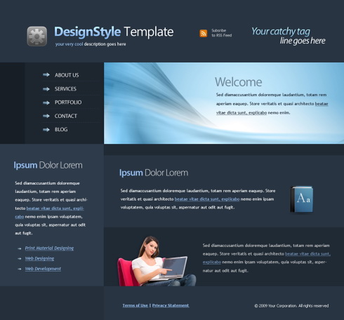 business template 1 plan page word Professional  4418 Template Clean Web &  Corporate