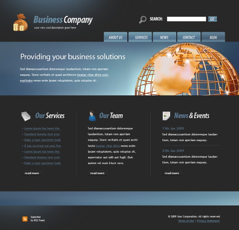 homepage design