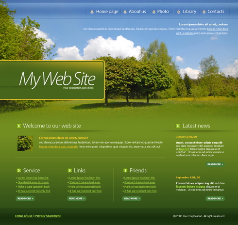 website themes