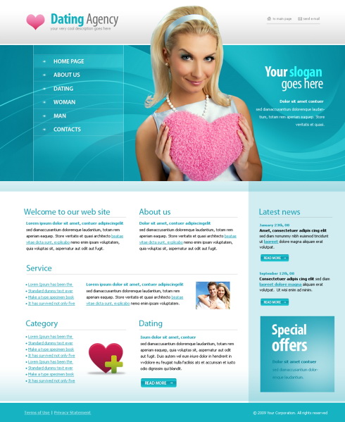 online dating website database design example