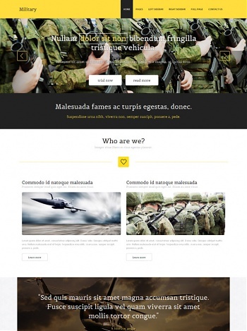 Military Website Templates DreamTemplate