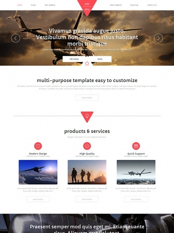 Military Website Templates DreamTemplate