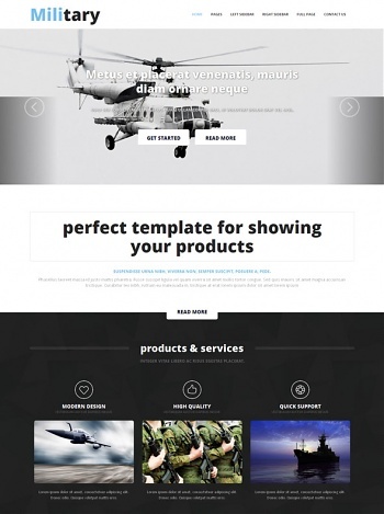 Military - Website Templates - DreamTemplate