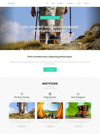 Hiking - Website Templates - DreamTemplate