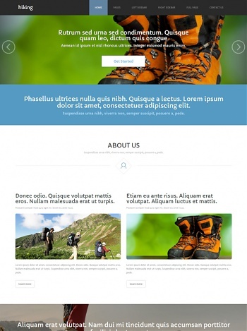 Hiking - Website Templates - DreamTemplate