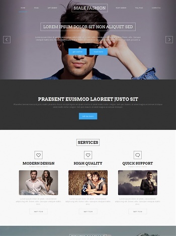 Male Fashion - Website Templates - DreamTemplate