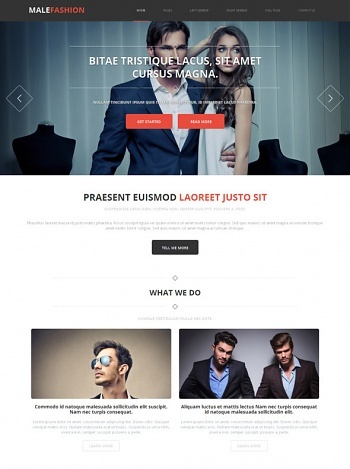 men's fashion website templates free download