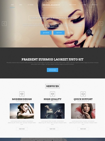 Model Agency - Website Templates - DreamTemplate