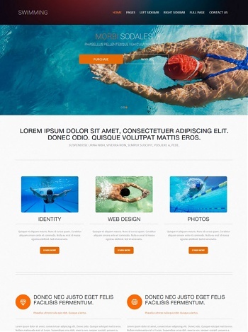 Swimming - Website Templates - DreamTemplate