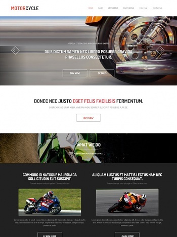 Motorcycle - Website Templates - DreamTemplate