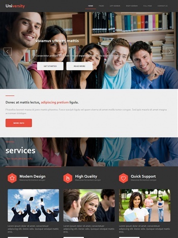 University & College - Website Templates - DreamTemplate