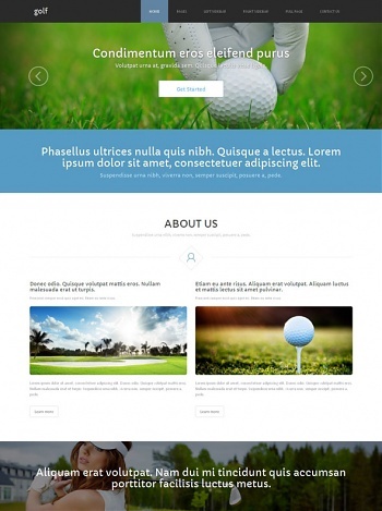 Golf Sports Website Templates DreamTemplate