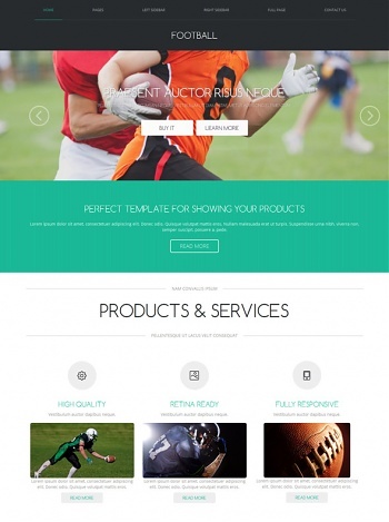 Sports - Website Templates - DreamTemplate