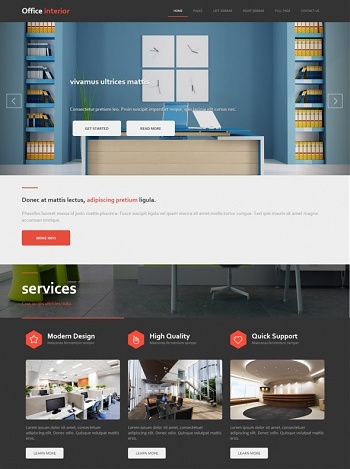 Office Interior - Interior & Furniture - Website Templates - DreamTemplate