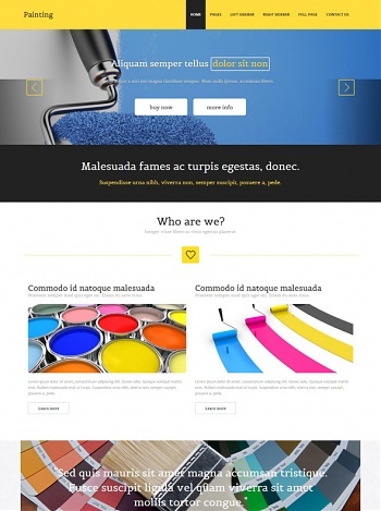 Painting - Art & Photography - Website Templates - DreamTemplate