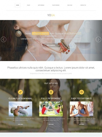 Yoga Sports Website Templates DreamTemplate