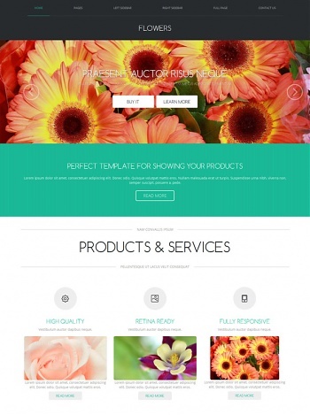 Flower - Website Templates - DreamTemplate