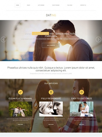 Love Dating Website Templates DreamTemplate