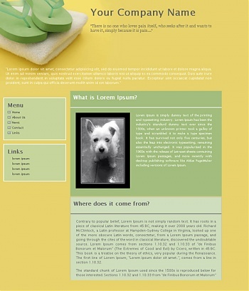 Simple Personal CSS Templates - Free Website Templates - DreamTemplate