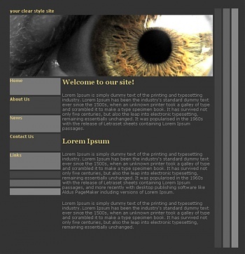 simple personal website template css